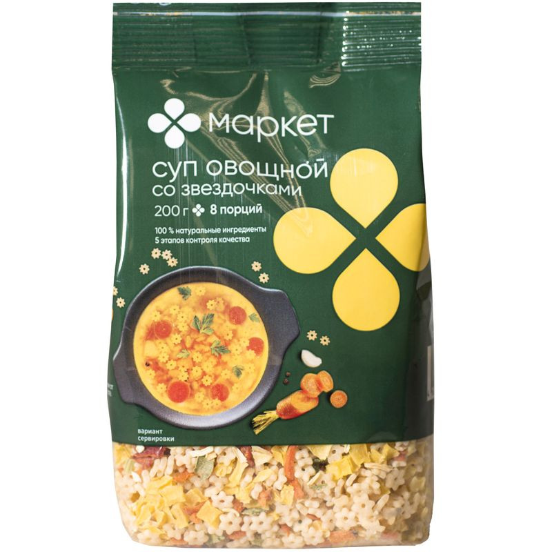 Изображение товара Суп овощной со звёздочками Маркет 200г
