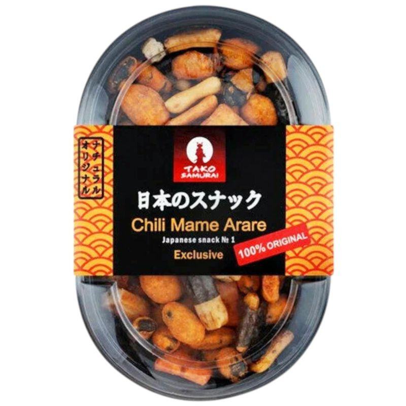 Изображение товара Японский острый снек Tako Samurai Чили Мамэ Арарэ 90 г