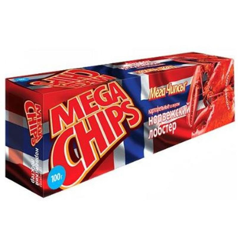 Изображение товара Картофельные чипсы Mega Chips со вкусом норвежского лобстера 100 г