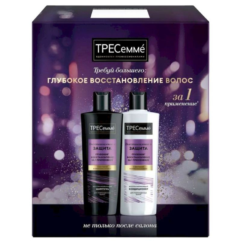 Изображение товара Подарочный набор для волос Tresemmé Восстановление и защита шампунь и кондиционер 1 шт