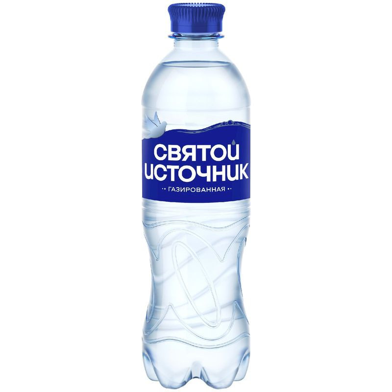 Изображение товара Вода Святой источник минеральная питьевая газированная 500мл