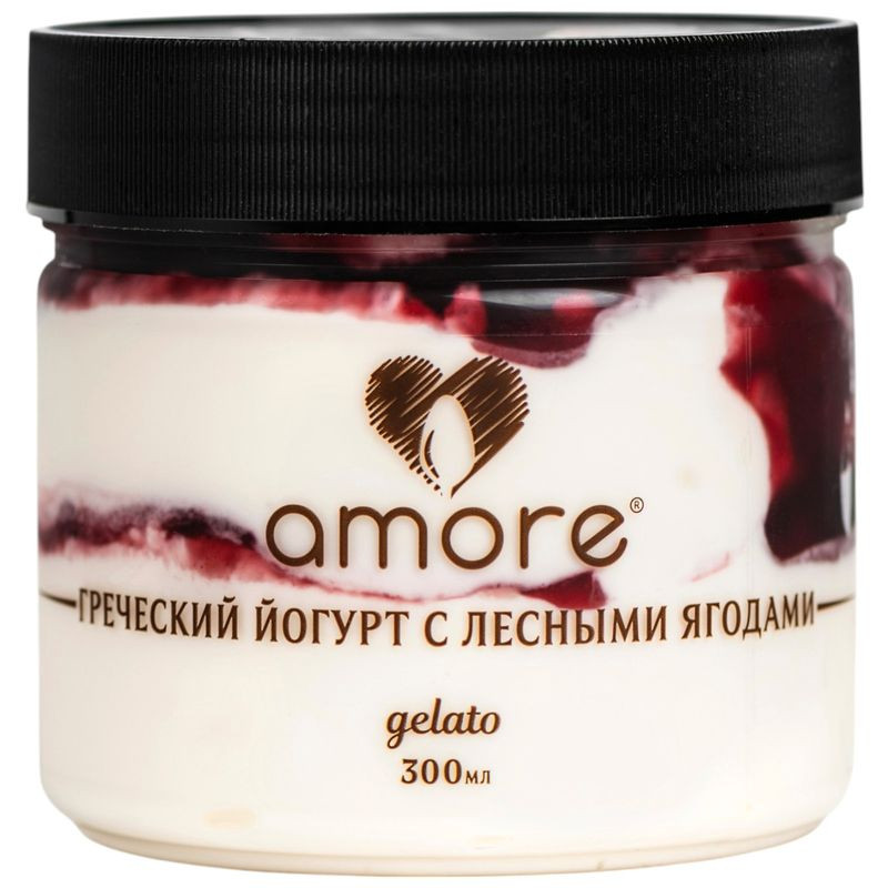 Изображение товара Мороженое Amore греческий йогурт лесные ягоды 300мл кисломолочное