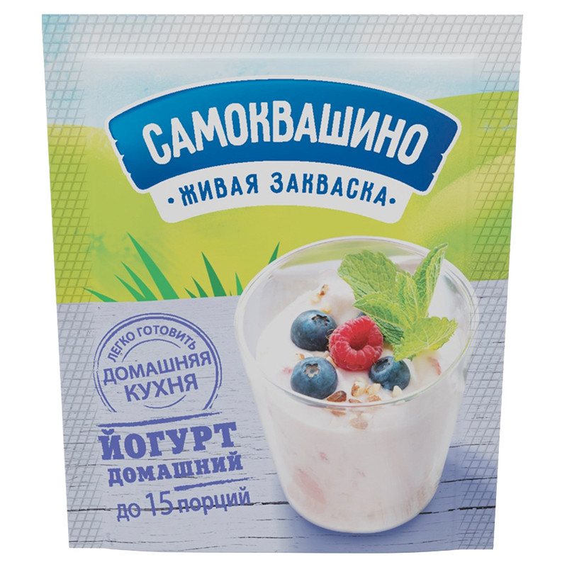 Изображение товара Закваска Самоквашино Йогурт Домашний для приготовления кисломолочной продукции, 2г