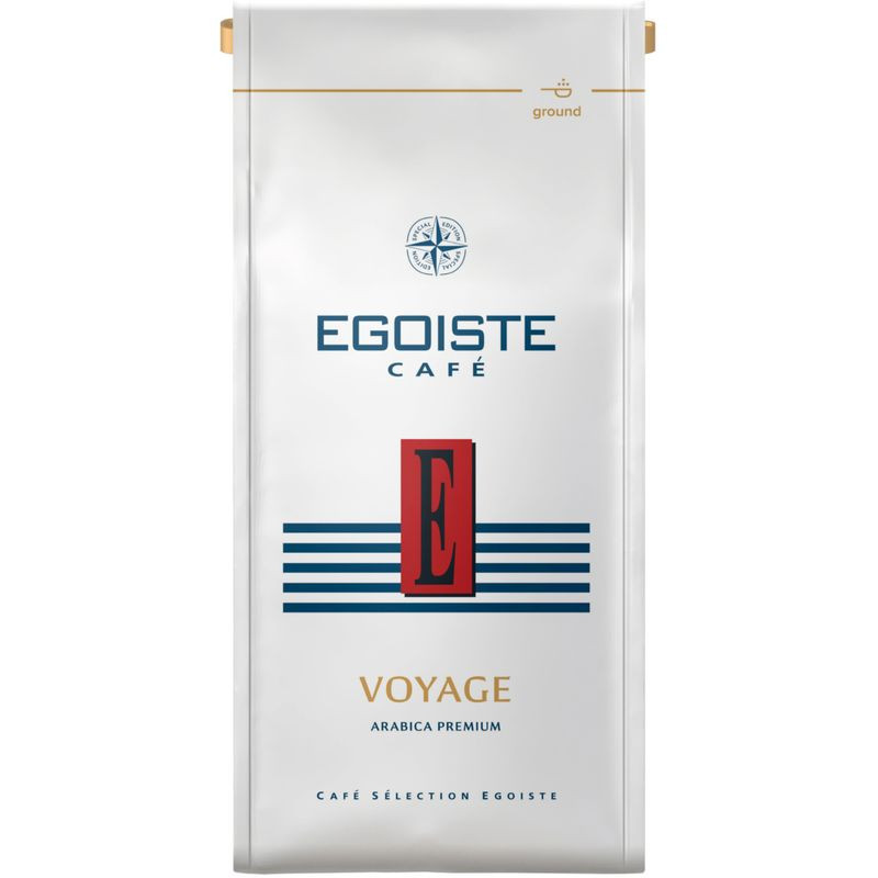 Изображение товара Кофе Egoiste Voyage натуральный жареный молотый 250г Premium арабика Германия