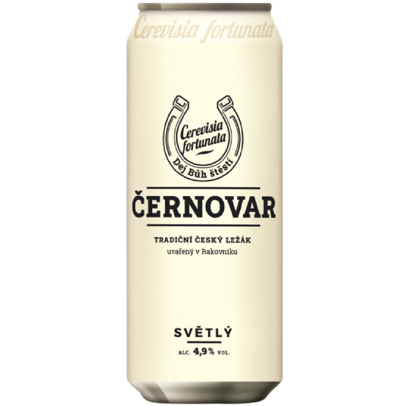 Изображение товара Пиво Cernovar Классическое светлое 4.9%, 500мл