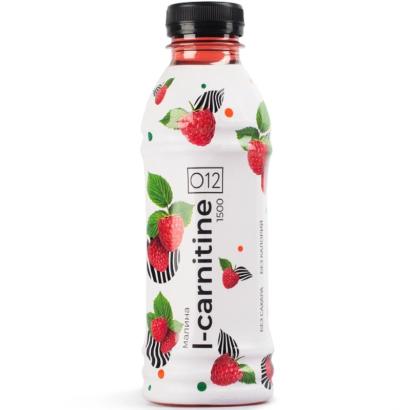 Изображение товара Напиток L-Carnitine O12 малина безалкогольный негазированный низкокалорийный, 0.5л