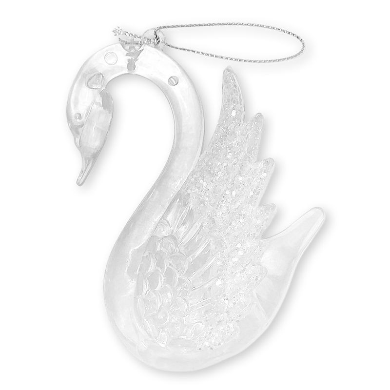 Изображение товара Новогодняя подвесная фигурка Лебедь от Маркет для украшения интерьера