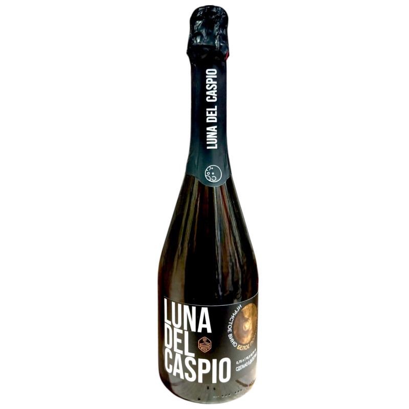 Изображение товара Игристое белое полусладкое вино Luna Del Caspio 750 мл Россия