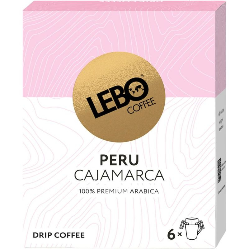 Изображение товара Кофе Lebo Перу Арабика молотый 63 г - натуральный ароматный кофе
