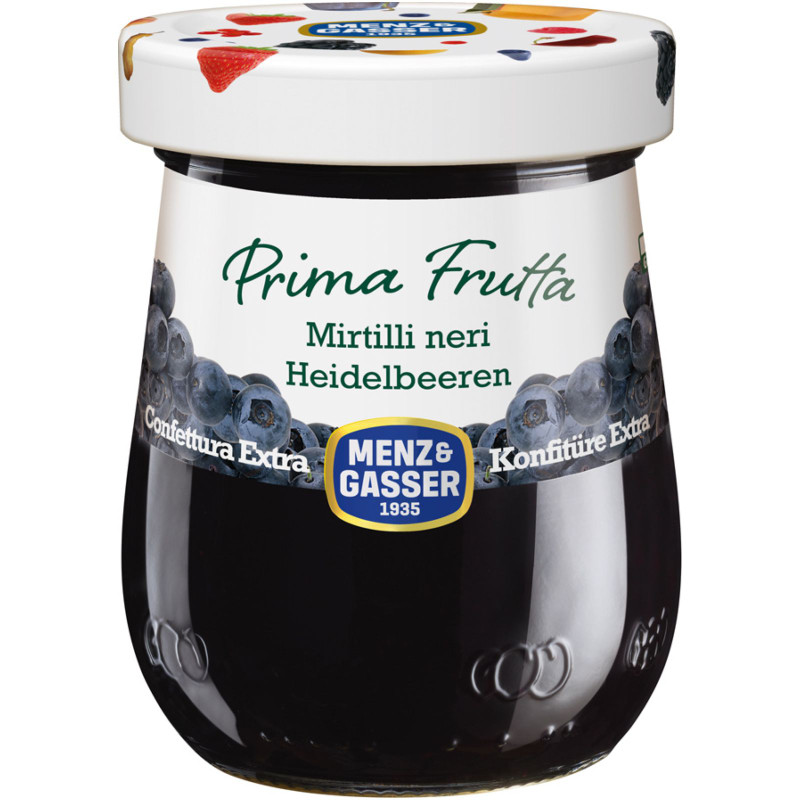 Изображение товара Конфитюр Menz&Gasser Prima Frutta Черника 340 г натуральное лакомство Италия