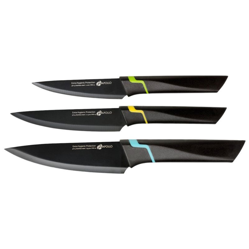 Изображение товара Набор ножей Apollo Genio Vertex, 3 предмета из нержавеющей стали