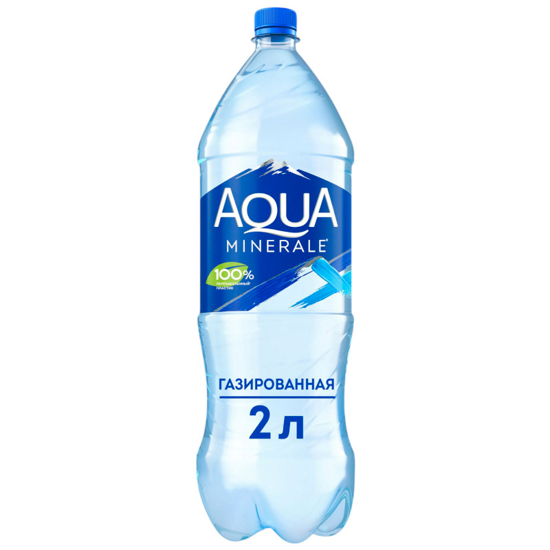 Изображение товара Вода Aqua Minerale обработанная питьевая газированная, 2л