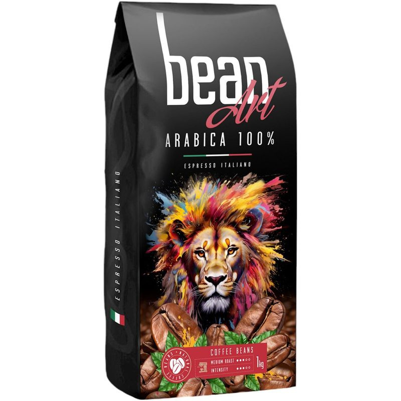 Изображение товара Кофе Bean Art Arabica в зёрнах 1 кг итальянский жареный высокое качество