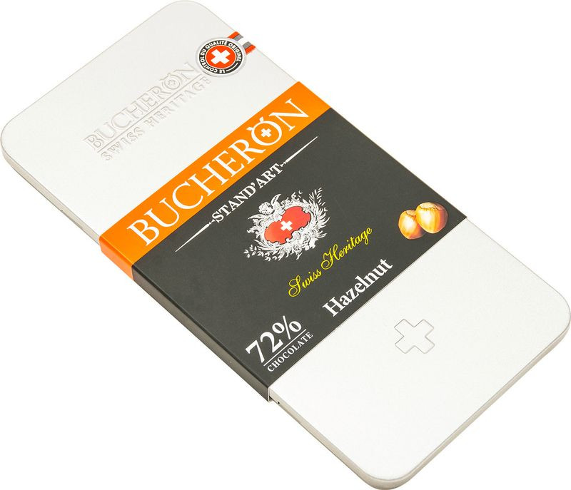 Изображение товара Горький шоколад Bucheron с фундуком 72% 100г - натуральный ореховый вкус