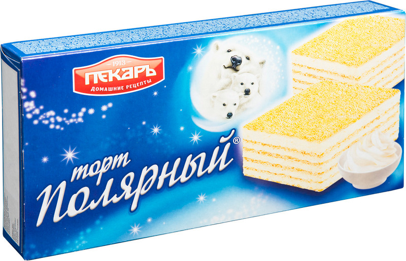 Изображение товара Торт Пекарь Полярный вафельный, 213г