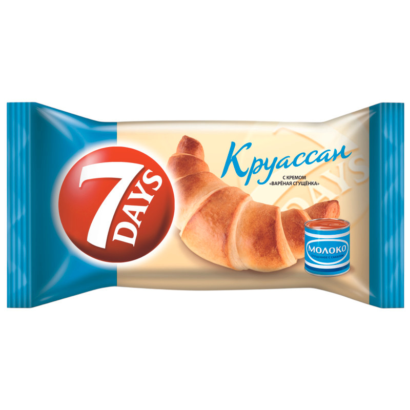 Изображение товара Круассан 7 Days с кремом варёная сгущёнка, 65г
