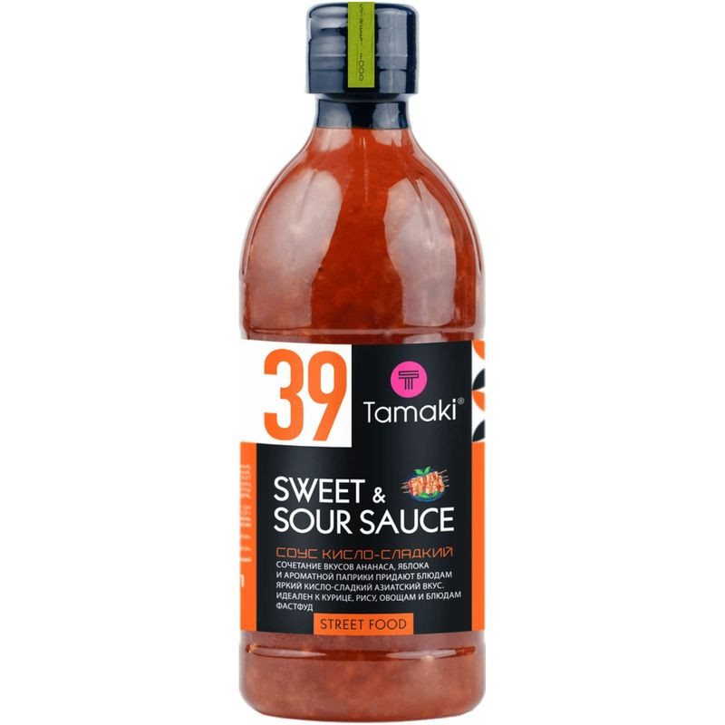 Изображение товара Соус Tamaki Кисло-сладкий 470 мл универсальный для блюд