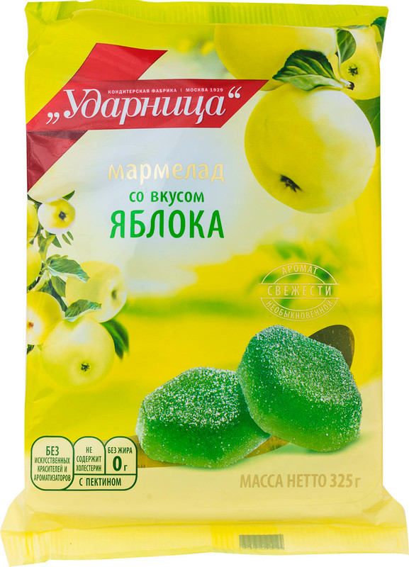 Изображение товара Мармелад Ударница яблоко, 325г