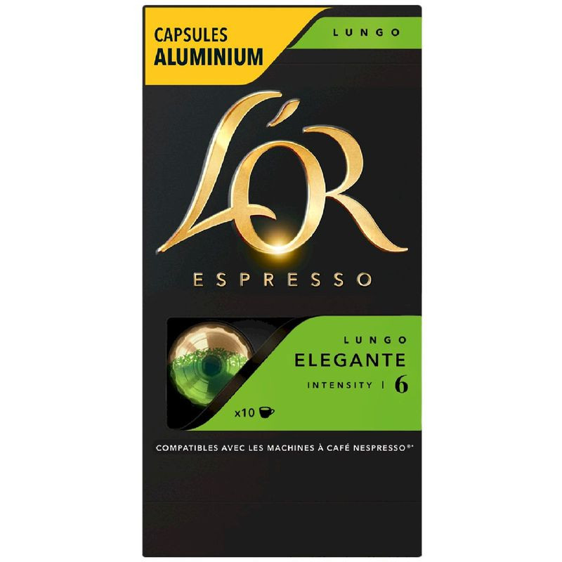 Изображение товара Кофе в капсулах L'or Espresso Lungo Elegante 10x5.2г натуральный жареный