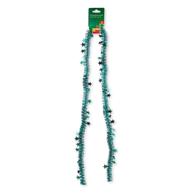 Изображение товара Новогодняя мишура Маркет 200 см яркое праздничное украшение