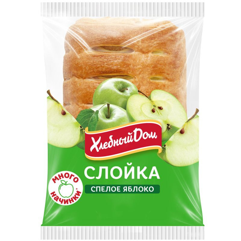 Изображение товара Слойка Хлебный Дом Спелое яблоко, 55г