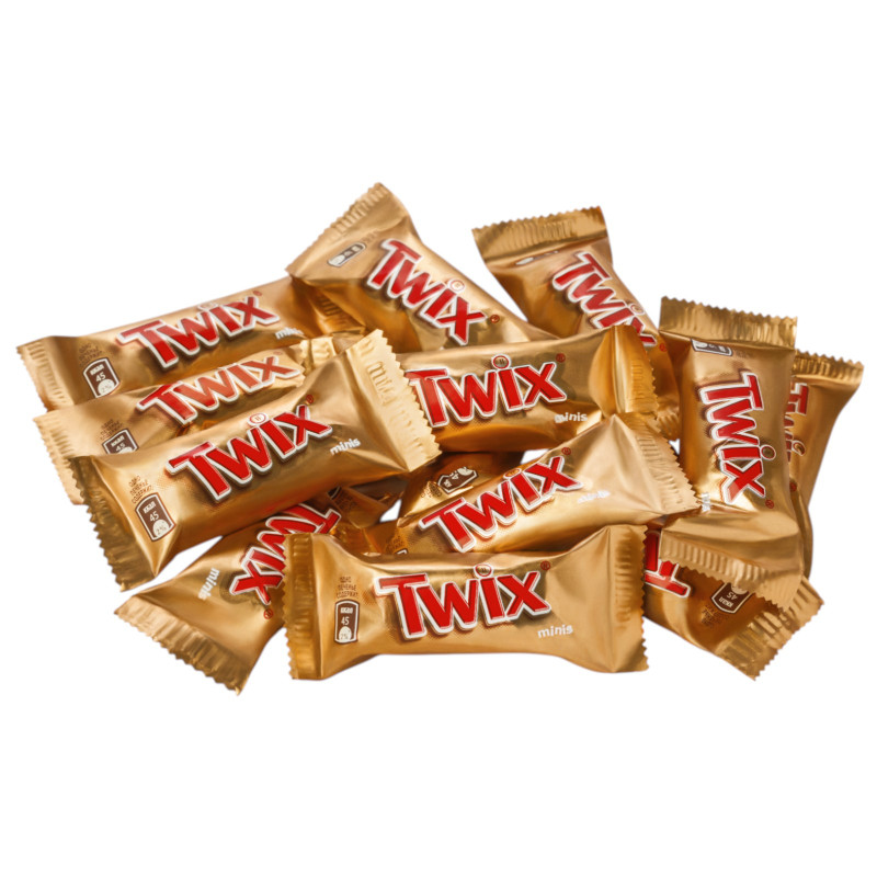 Изображение товара Батончики Twix Minis шоколадные с карамелью