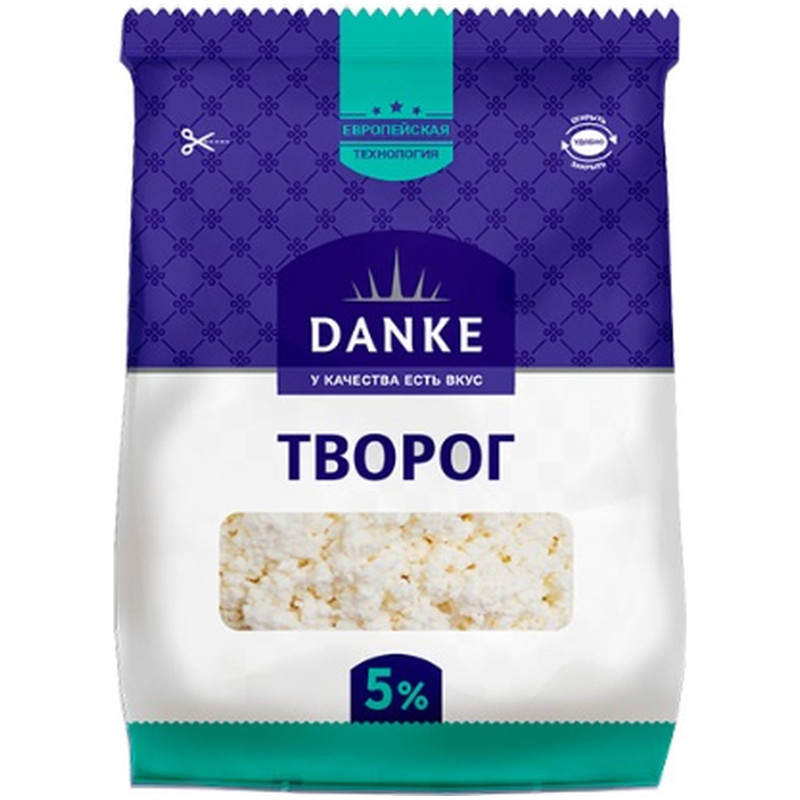 Изображение товара Творог Danke 5%, 350г