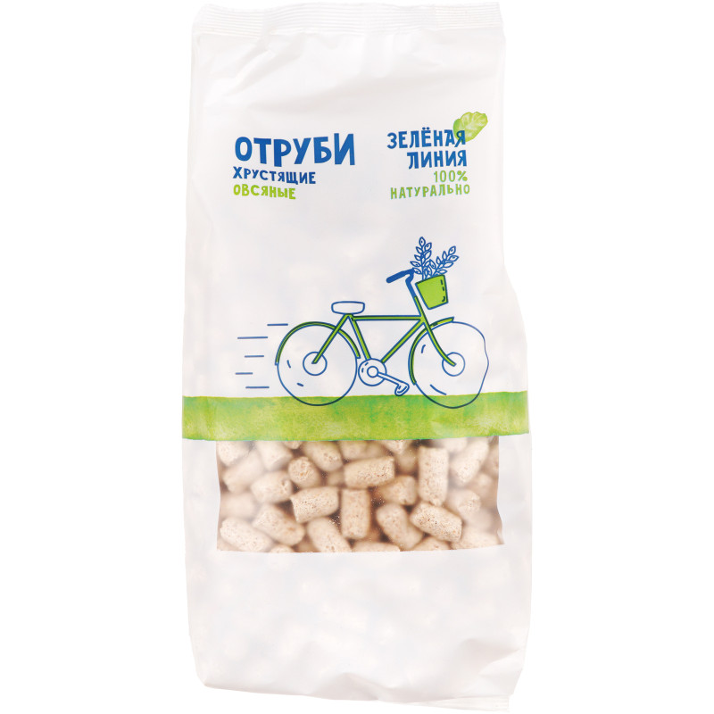 Изображение товара Отруби хрустящие овсяные Зелёная Линия, 230г