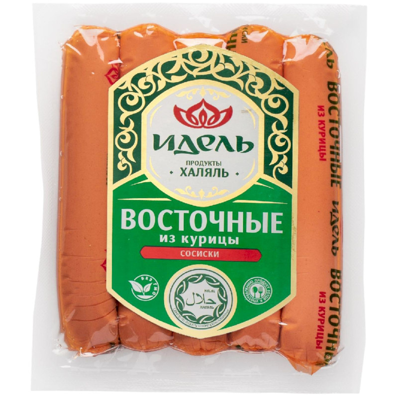 Изображение товара Сосиски Идель Восточные Из Курицы вареные, 300г