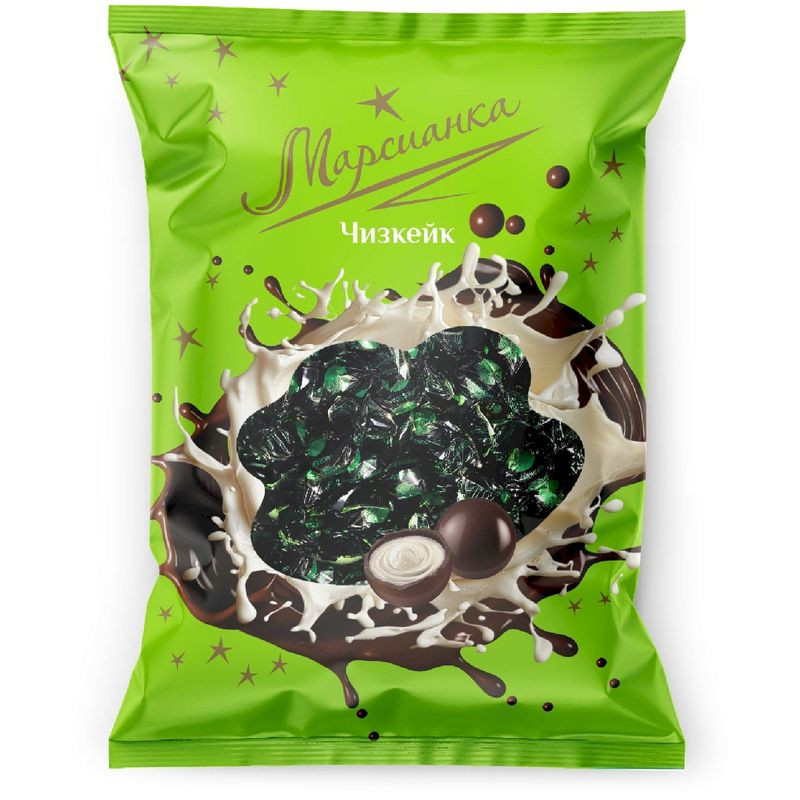 Изображение товара Конфеты Марсианка Чизкейк с кремовой начинкой глазированные 200г