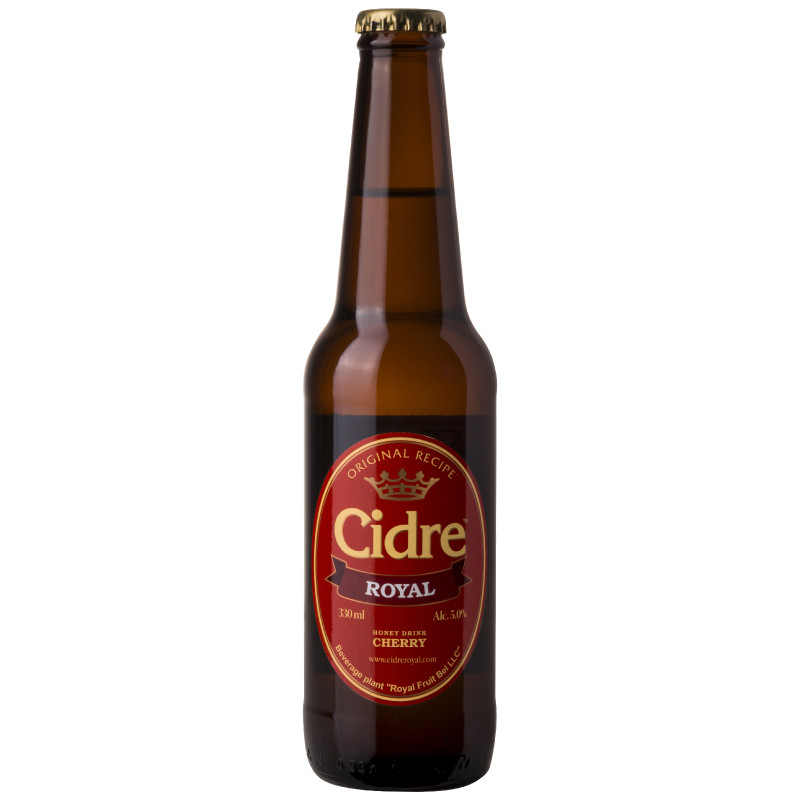Изображение товара Медовуха Cidre Royal Cherry фильтрованная пастеризованная, 330мл