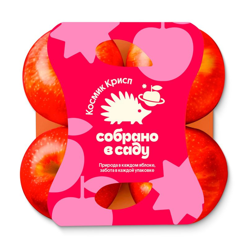 Изображение товара Яблоки Собрано В Саду Космик Крисп 4 шт свежие и хрустящие