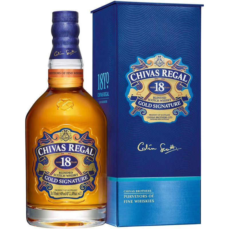 Изображение товара Виски Chivas Regal 18 лет 40% в упаковке 700мл