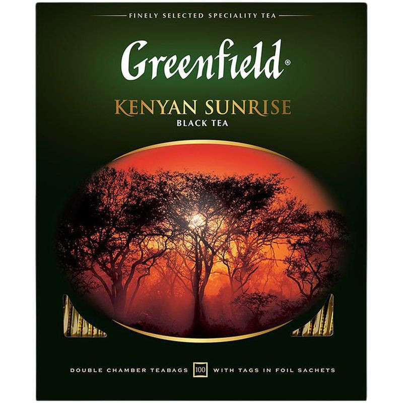 Изображение товара Чай Greenfield Kenyan Sunrise черный в пакетиках 100х2г