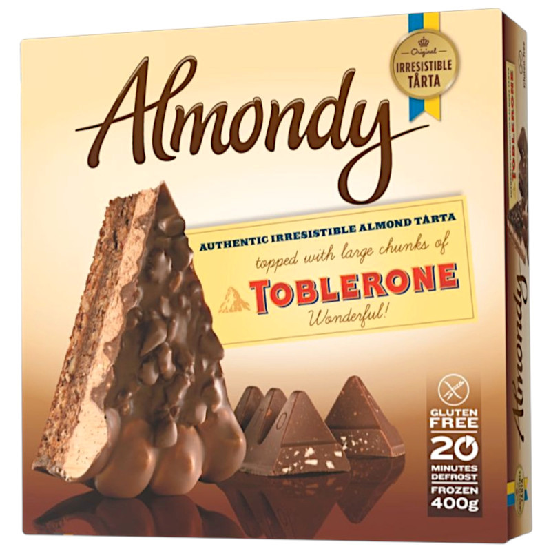 Изображение товара Торт Almondy Миндальный с кусочками тоблероне замороженный 400г