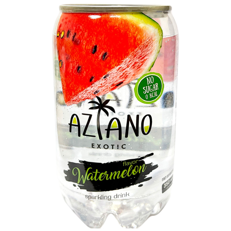 Изображение товара Напиток газированный Aziano Watermelon Арбуза, 350мл