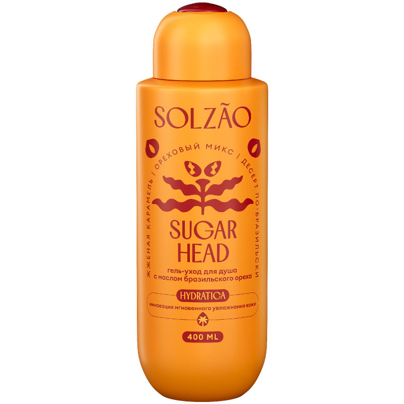 Изображение товара Гель-уход для душа Solzao Sugar Head с маслом бразильского ореха, 400мл