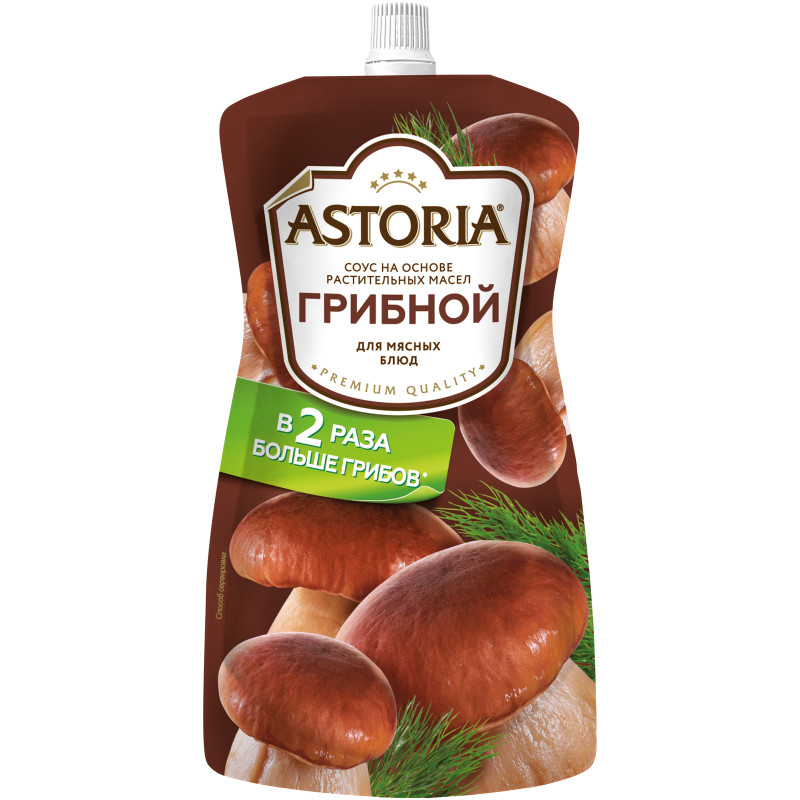 Изображение товара Соус Astoria грибной на основе растительных масел 20%, 233мл