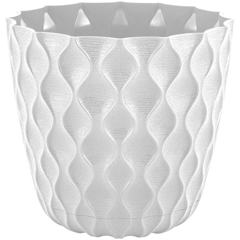 Изображение товара Горшок для цветов InGreen Wave 175 мм 2.5л с дренажной сеткой и поддоном