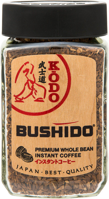 Изображение товара Кофе Bushido Kodo растворимый с добавлением молотого, 95 г – швейцарский кофе высокого качества