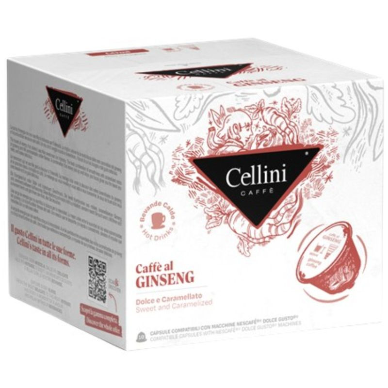 Изображение товара Кофе в капсулах Cellini Ginseng с женьшенем 85 г, насыщенный вкус и бодрость