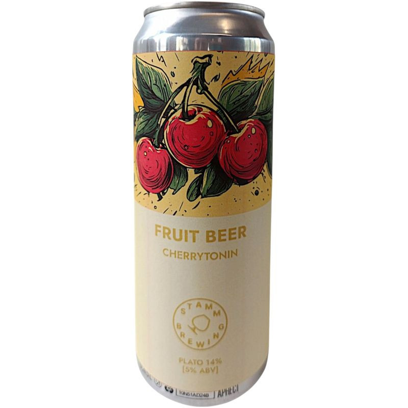 Изображение товара Пиво Stamm Brewing Cherrytonin 5% 450 мл натуральное с вишней и тархуном