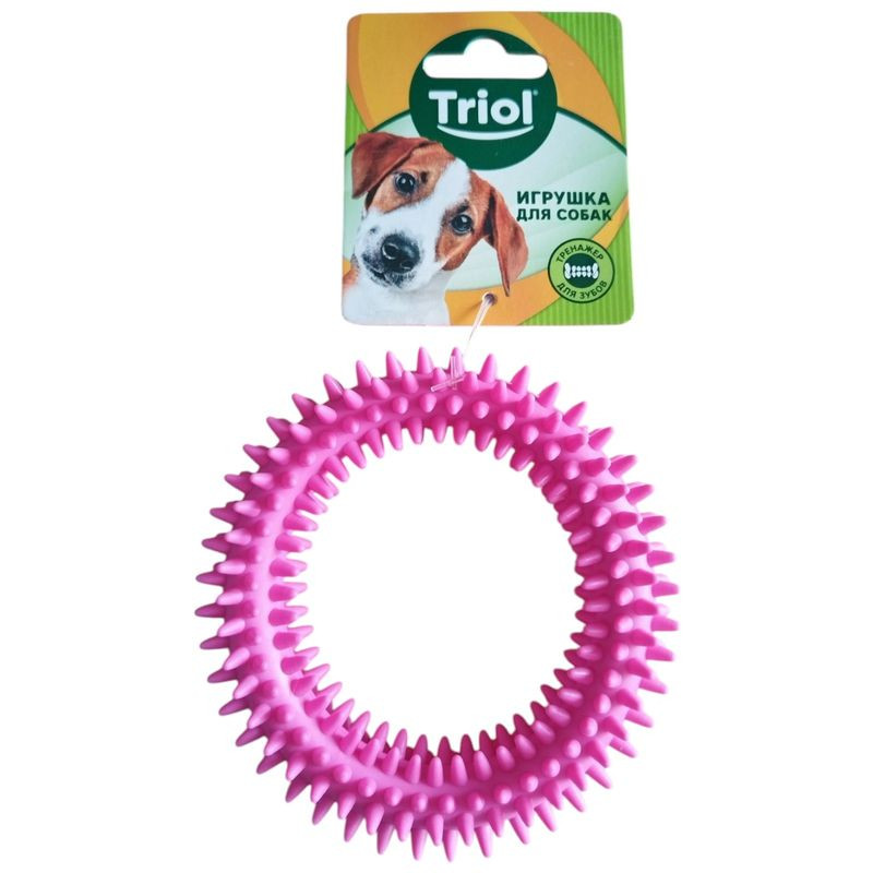 Изображение товара Игрушка для собак Triol Кольцо с шипами 115 мм ассортимент