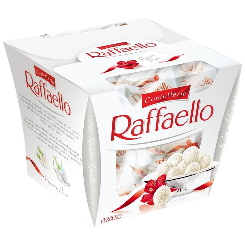 Изображение товара Конфеты Raffaello миндаль и кокос 150г в коробке