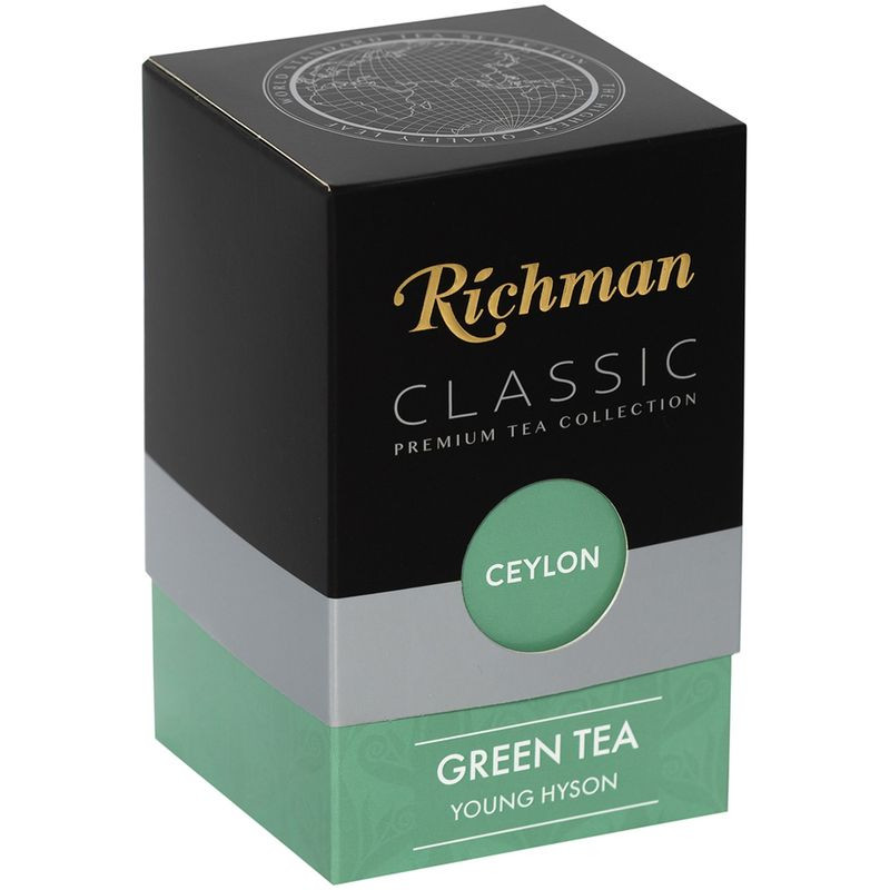 Изображение товара Зелёный цейлонский крупнолистовой чай Richman Young Hyson 100 г