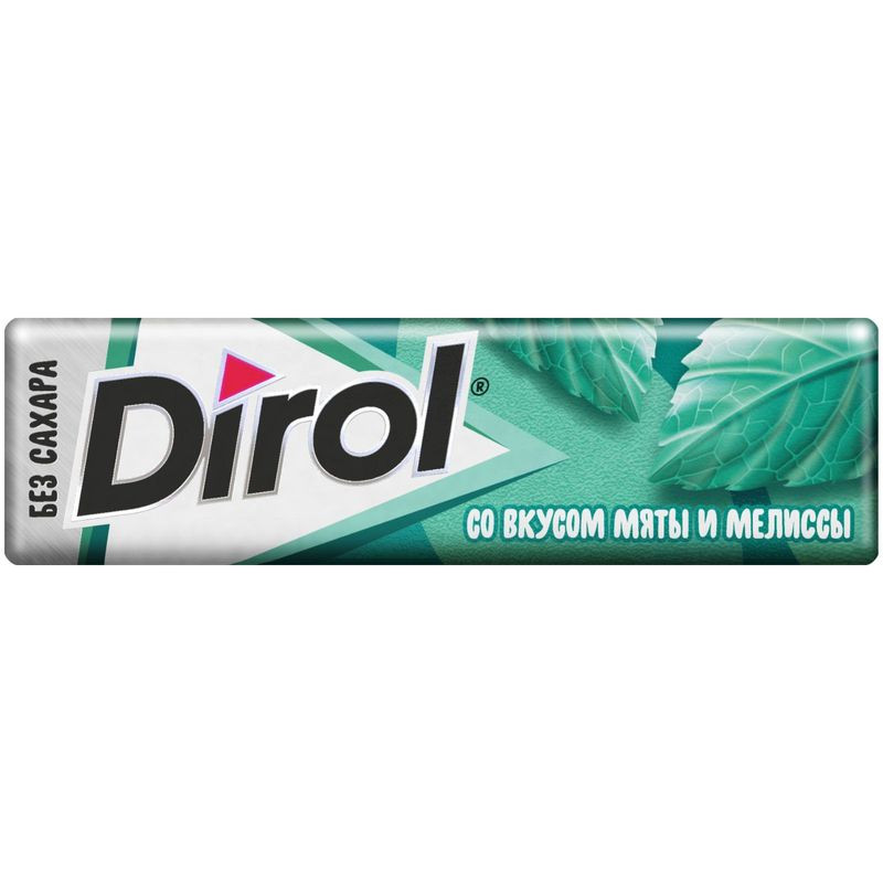 Изображение товара Жевательная резинка Dirol Мята и мелисса без сахара 13.6г освежающий вкус