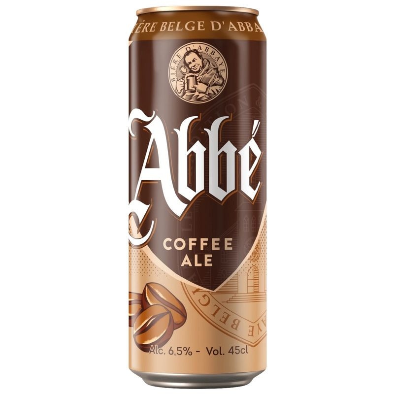 Изображение товара Пивной напиток Abbe Coffee Ale пастеризованный 6.5%, 450мл
