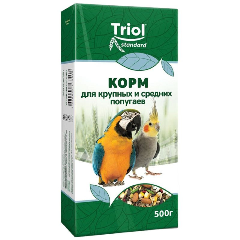 Изображение товара Корм Triol для крупных и средних попугаев 500г