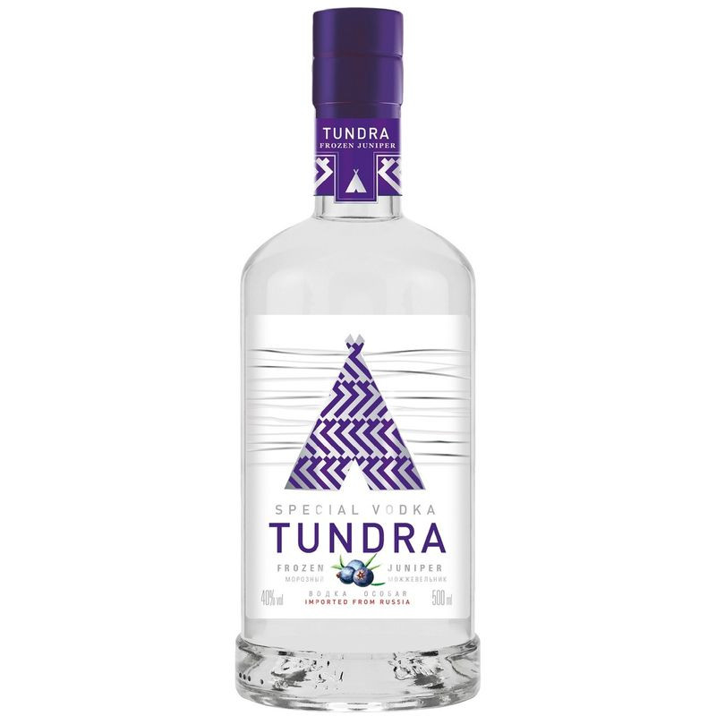 Изображение товара Водка Tundra Морозный можжевельник 40% 500мл Россия