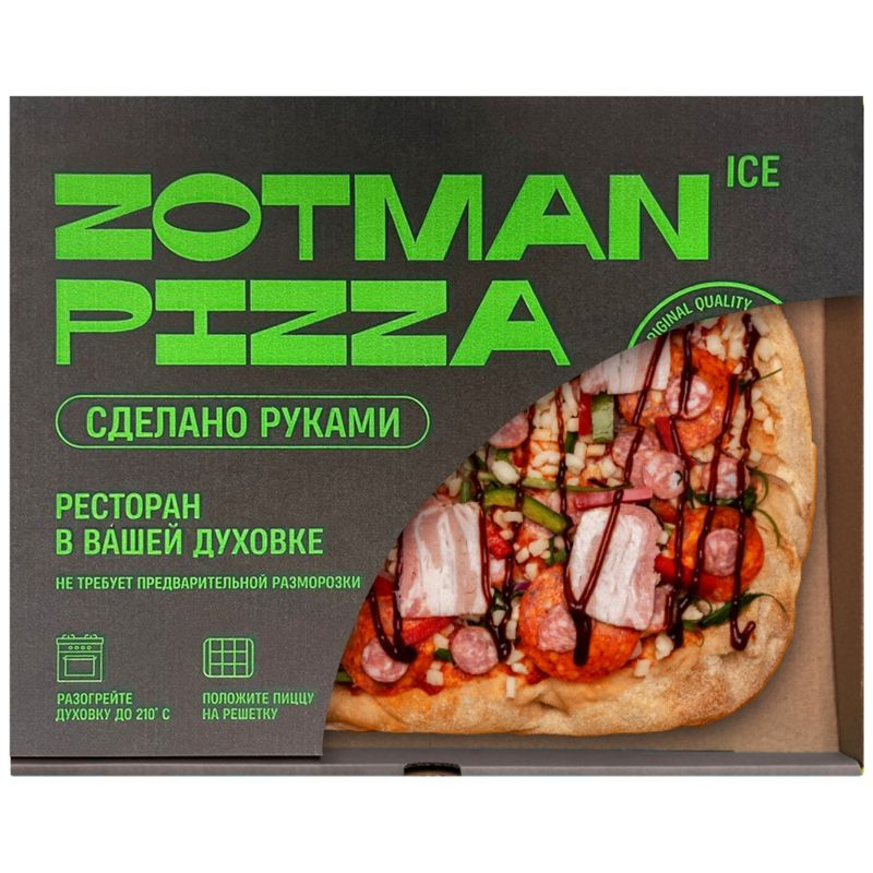 Изображение товара Пицца Zotman Ice Баварская мясная 465г - Сочная и Вкусная